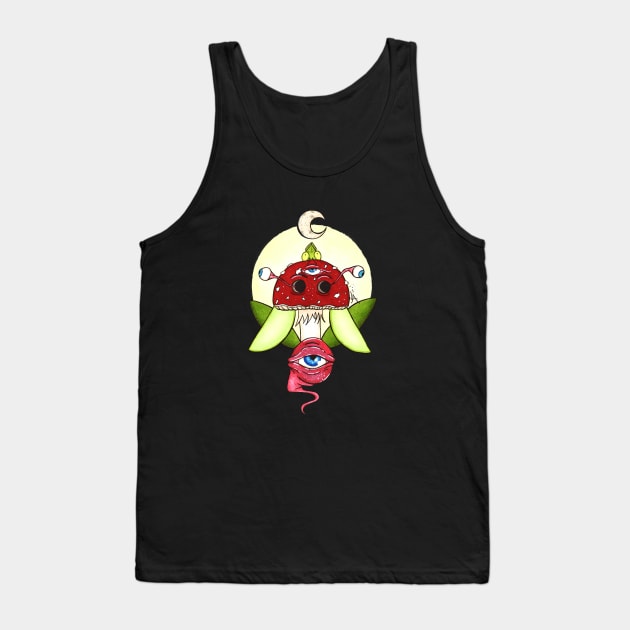 Mushroom moon eyes Tank Top by Lisastle